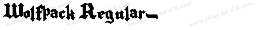 Wolfpack Regular字体转换